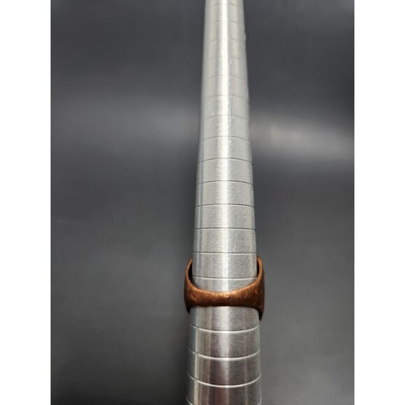 Copper Multi-Band Statement Ring Clear Crystals Size 9 Brass Accents Boho Chic - Picture 5 of 8